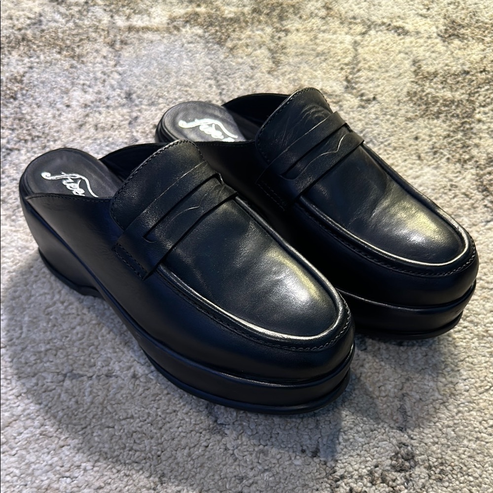 Free People Leather Loafers